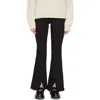 Frame Jet Set Flared Front-slit Jeans In White