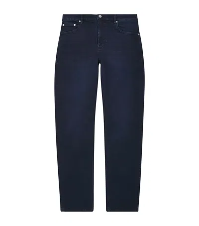 Frame The Jetset Modern Straight Jeans In Navy