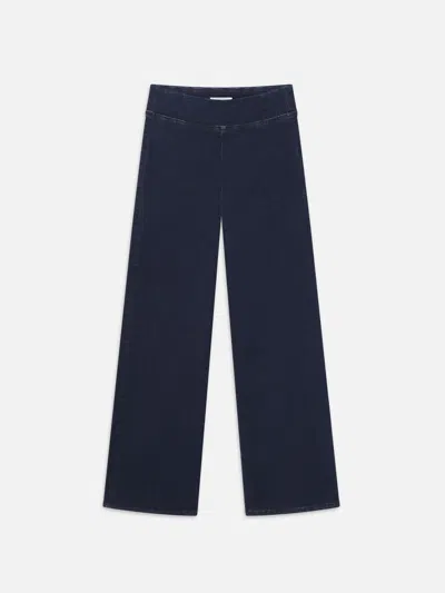 Frame The Jetset Slim Palazzo Jeans In White