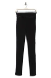 Frame The Jetset Stacked Pencil Jeans In Sheen Noir