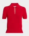 Frame The Keyhole Polo In Red