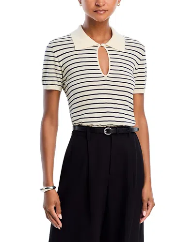 FRAME THE KEYHOLE POLO SWEATER