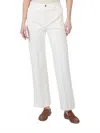 Frame The Kick Trouser Pants In Alabaster In White