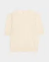 Frame The Ladder Pointelle Cashmere Sweater In White