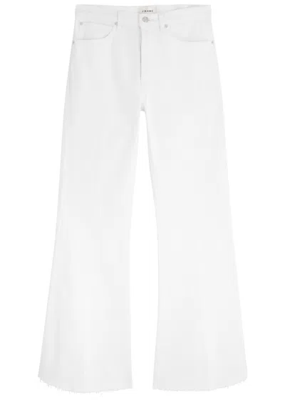 Frame The Lax Distressed Flared-leg Jeans