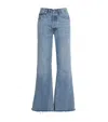 Frame Le Slim Palazzo High Rise Wide Leg Jean In Crave Raw After In Blue