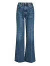 Frame Straight-leg Jeans With Mid-rise Waist And Timeless Silhouette In Blue
