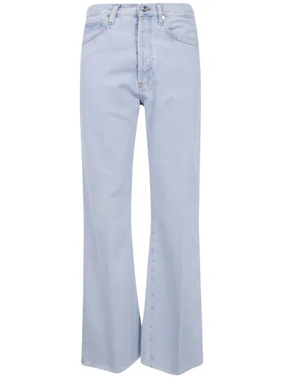 Frame 'the Lax' High Rise Wide Leg Flare Jeans In Blue