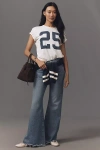 Frame The Lax Mid-rise Relaxed Flare Jeans In Blue
