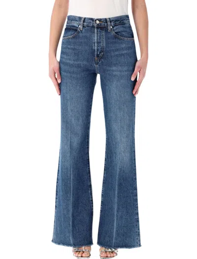 Frame The Lax Mid-rise Relaxed Flare Jeans