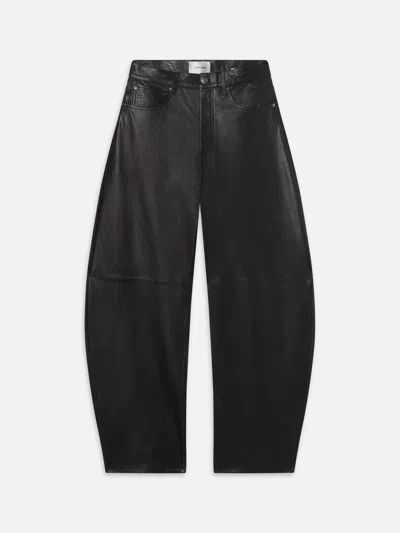 Frame The Leather Bubble Pants In Black