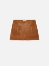 Frame The Leather Cargo Miniskirt