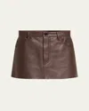 Frame The Leather Miniskirt