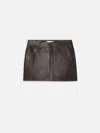 Frame The Leather Miniskirt