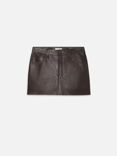 Frame The Leather Mini Skirt