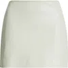Frame The Leather Mini Skirt In Soft Mint