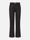 Frame The Leather Reboot Crop Pants In Black
