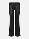 Frame The Leather Rodeo Pants In Black