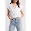 Frame The Scallop Sailor Blouse In White