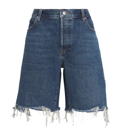 Frame The Leisure Shorts In Blue