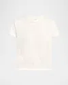 Frame Organic Linen Baby Tee In Light Chambray
