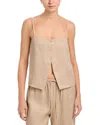 Frame The Linen Button Cami In Neutral