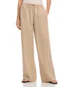 Frame Linen Drawstring Lounge Pants In Neutral