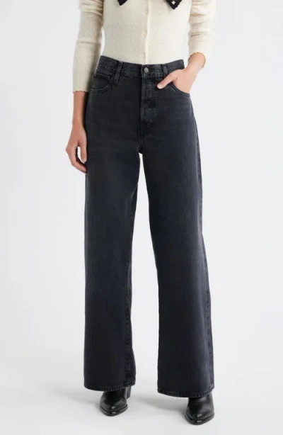 Frame The Loose High Waist Wide Leg Jeans In Multi