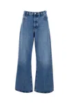 Frame Loose Wide Leg Jeans In Regenerated Cotton In Blue