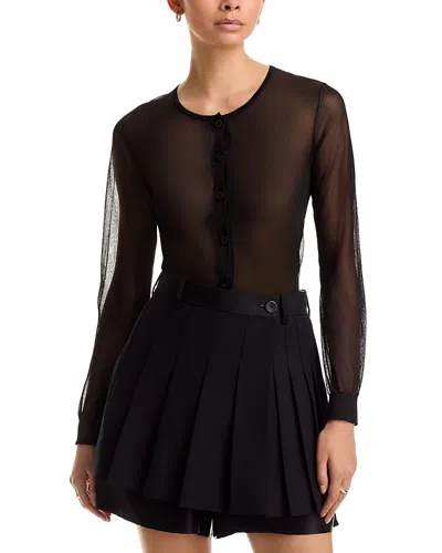 Frame The Luxe Cardigan In Black