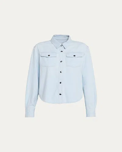 Frame The Mainstay Shirt In Blue