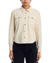Frame Butter-coloured Denim Shirt In Butter