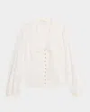 Frame The Meadow Blouse In Neutral