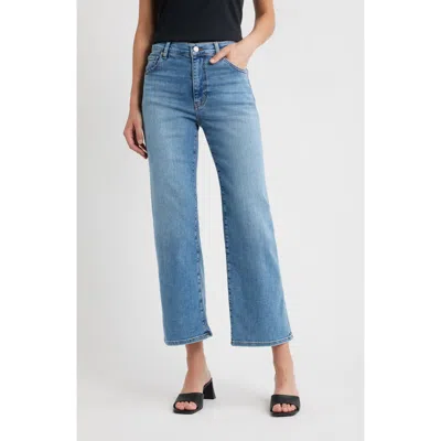 Frame Le Sleek Straight High Waist Straight Leg Jeans In Black