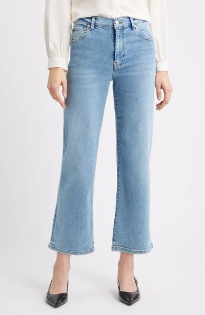 Frame The Mellow Ankle Straight Leg Jeans In Blue