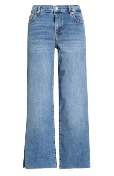 Frame The Mellow Ankle Straight Leg Jeans In Blue