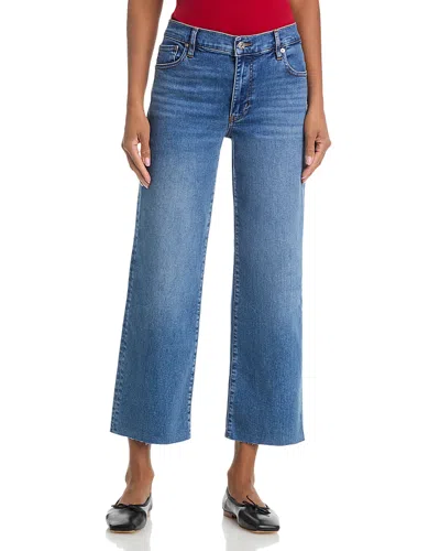 Frame The Mellow Mid Rise Ankle Jeans In Canals Raw After In Blue