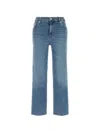 Frame Le Pixie Slim Palazzo High-rise Wide-leg Stretch Jeans In Blue