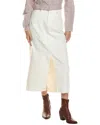 Frame Denim The Midaxi Skirt In White