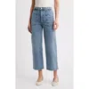 Frame The Modern Pocket Wide Leg Jeans In Charge In Blue