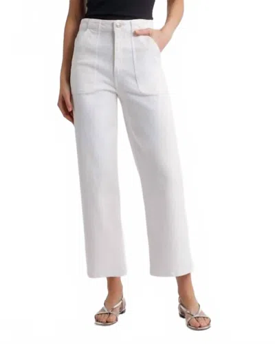 Frame The Modern Pocket Wide Leg Jeans In White
