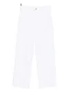 Frame The Arrow High Waist Relaxed Bootcut Jeans In White