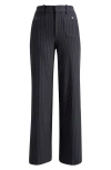 Frame The Modernist Patch Pocket Pinstripe Pants In Blue