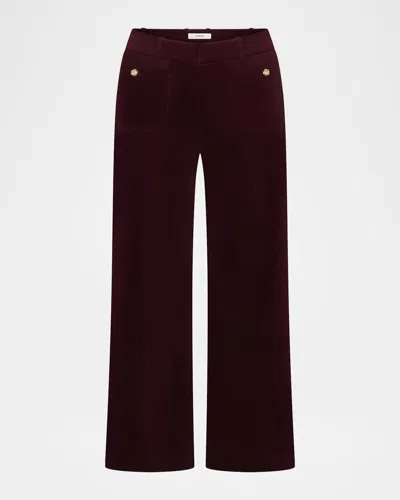 Frame The Modernist Pocket Trousers Cabernet In Burgundy