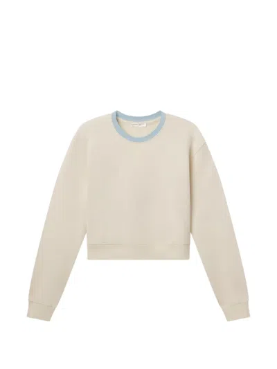Frame Womens Cream Multi The Monte Carlo Cotton Jumper In White