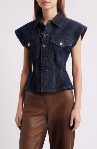 FRAME FRAME THE NIPPED DENIM VEST