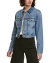 Frame The Off Duty Denim Trucker Jacket In Blue