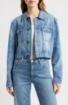 Frame The Off Duty Denim Trucker Jacket In Blue