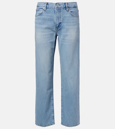 Frame The Off Duty Hang Straight Jeans In Blue