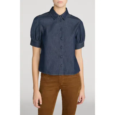 Frame The Off Duty Long Sleeve Shirt In Gray
